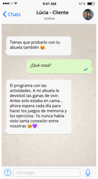 Testimonio de cuidadora 2