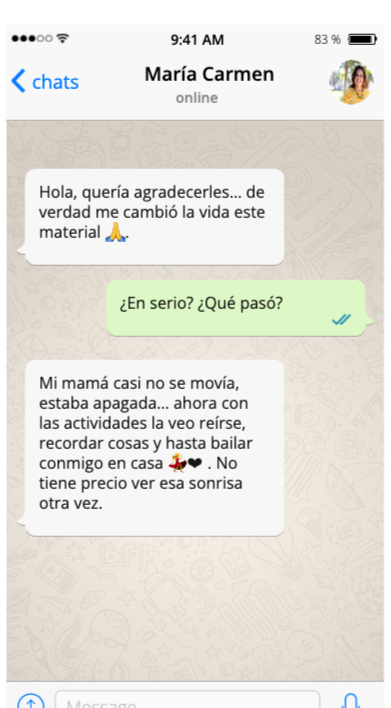 Testimonio de cuidadora 4