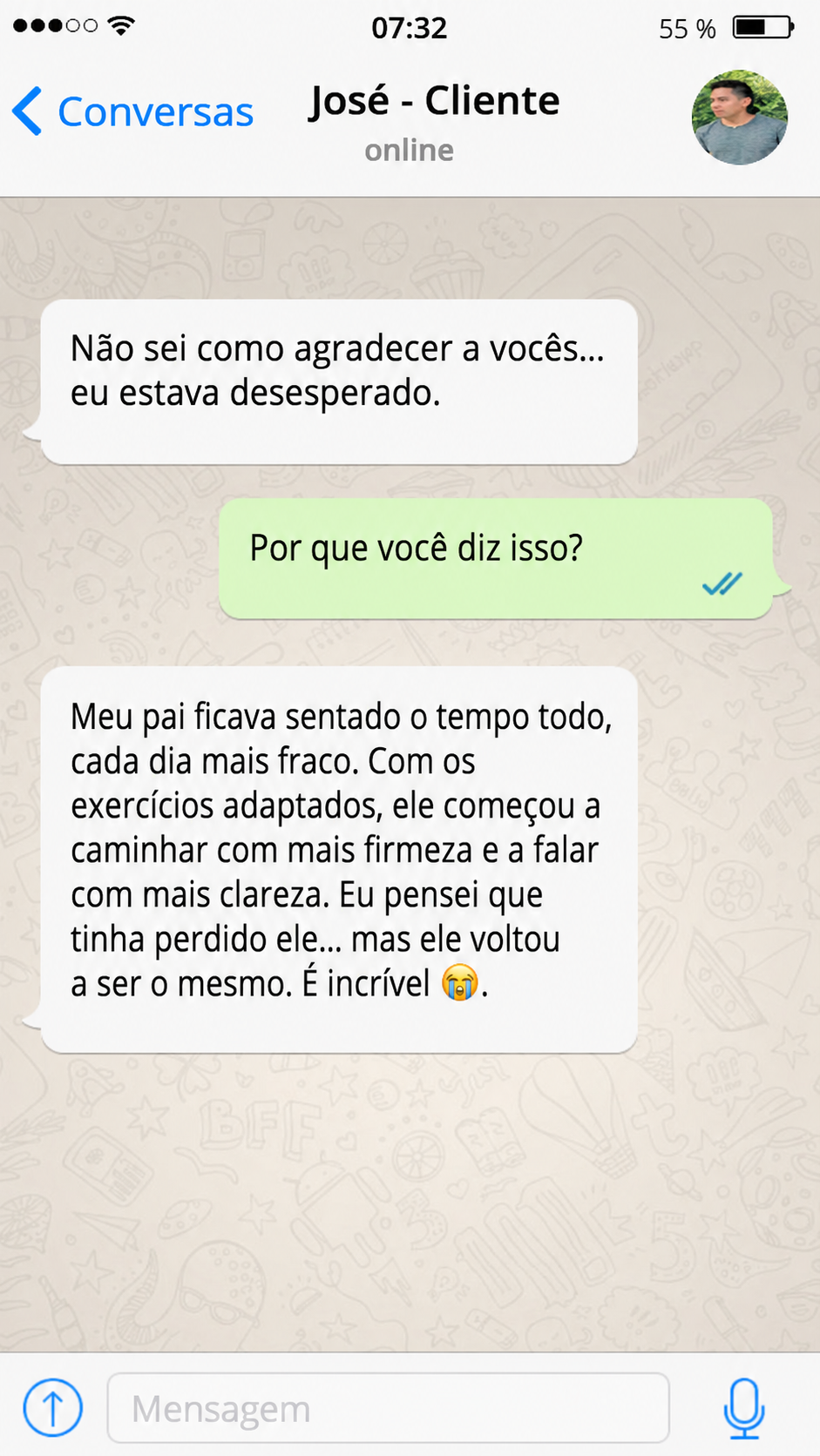 Depoimento de usuário 1